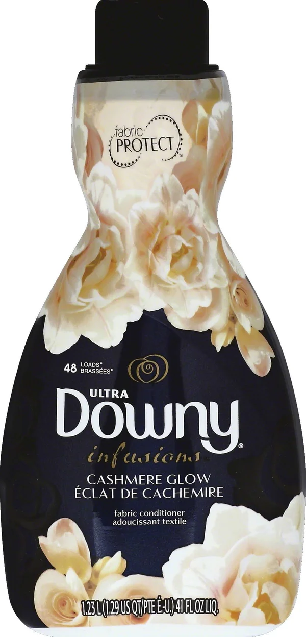 Ultra Downy Infusions Cashmere Glow Liquid Fabric Softener and Conditioner, 48 Loads 41 fl oz