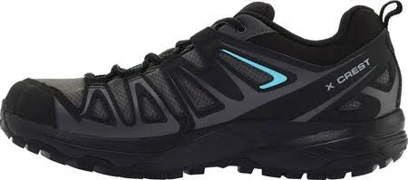Salomon Women's x Crest GTX Hiking Shoes Magnet - Black, Atlantis 10