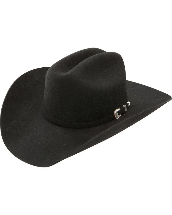 Stetson Oak Ridge 3X Wool Felt Cowboy Hat - Black - 6 3/4