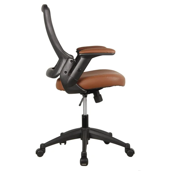 Enterprises Modern Designs Brown/Black Mesh Mid-Back Height Adjustable Armrest Task Office Chair