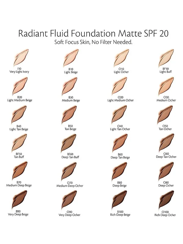 Clé De Peau Beauté Radiant Fluid Foundation Matte SPF 20 Sunscreen