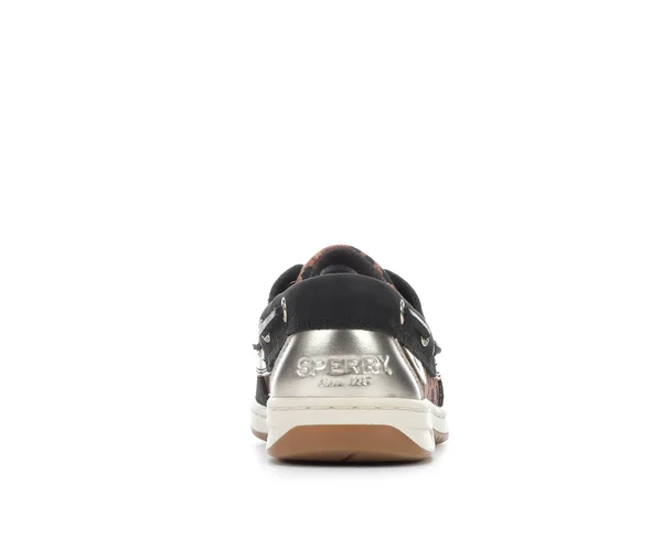 Women's Sperry Bluefish Boat Shoes in Black Cheetah Size 6 Medium