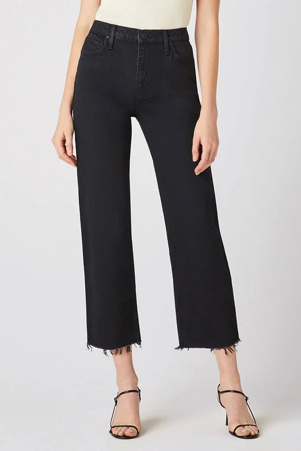 Hudson Remi High-Rise Crop Straight Jeans, Worn in, Women's, 29