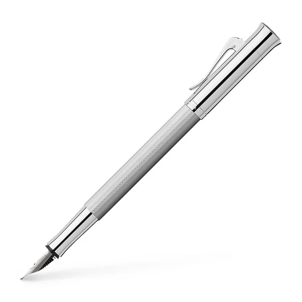 Graf Von Faber-Castell Guilloche Barley Rhodium Fountain Pen - Fine
