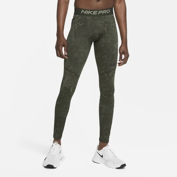 Nike Men's Training Tights in Green - Size: XL, CU6736-355