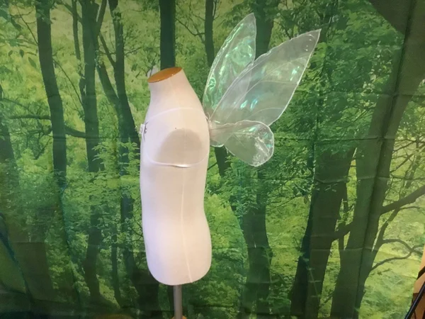 Fairy Wings - Tinkerbell Style, White, Iridescent, Small, Children Size