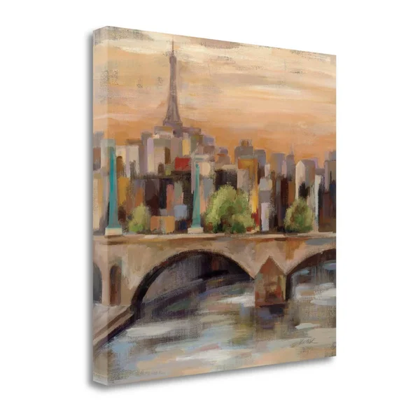 Tangletown Fine Art Sunset in Paris I by Silvia Vassileva