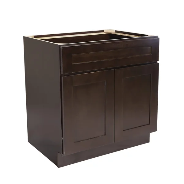 Design House Brookings 24x22 Fully Assembled Kitchen Base Cabinet, Espresso Shaker