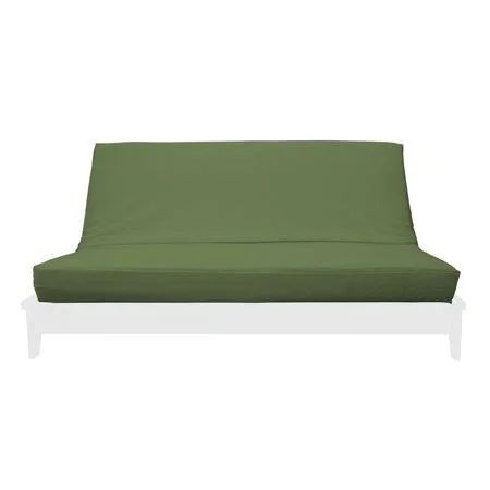 Premium Cotton/Polyester Futon Cover by Prestige Furnishings - Solid Collection - Solid Olive Green - King Size (78 inch x 80 in