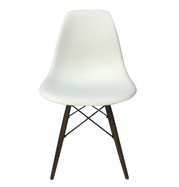 Eiffel Chair - Wooden Legs - yellow-pp - Dark Walnut
