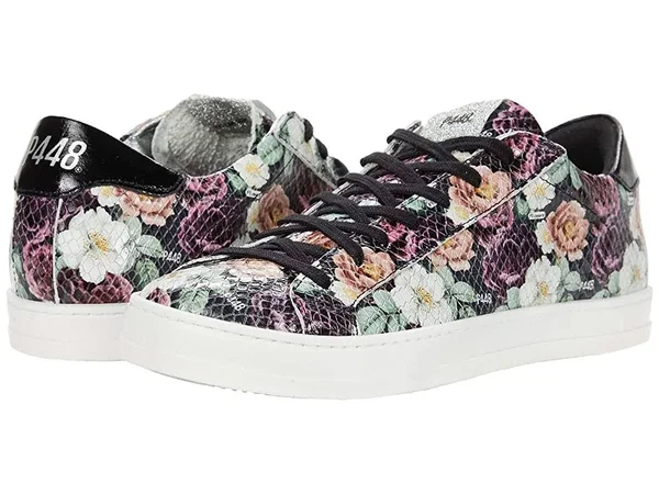 P448 John-W Women's Shoes Flowers : 36 (US Women's 6) M