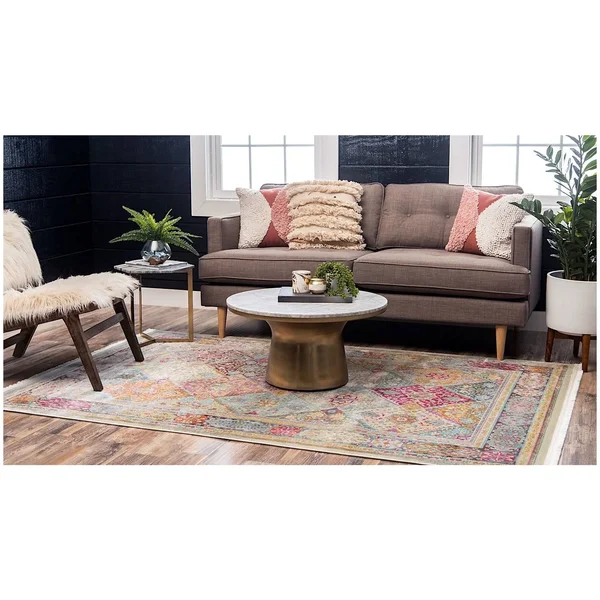 Unique Loom Baracoa Traditional Area Rug Collection - Round 8&4x22 3139631