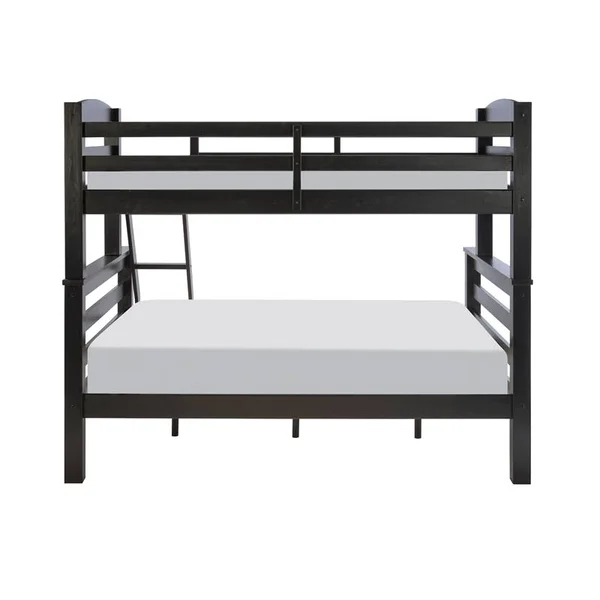 Powell Levi Twin Full Bunk Bed - Black - 81" x 58