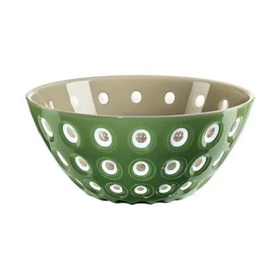 Le Murrine Serving Bowl Guzzini Color: Green/Beige, Size: 4.3x22 H x 9.8x22 W x 9.8x22 D