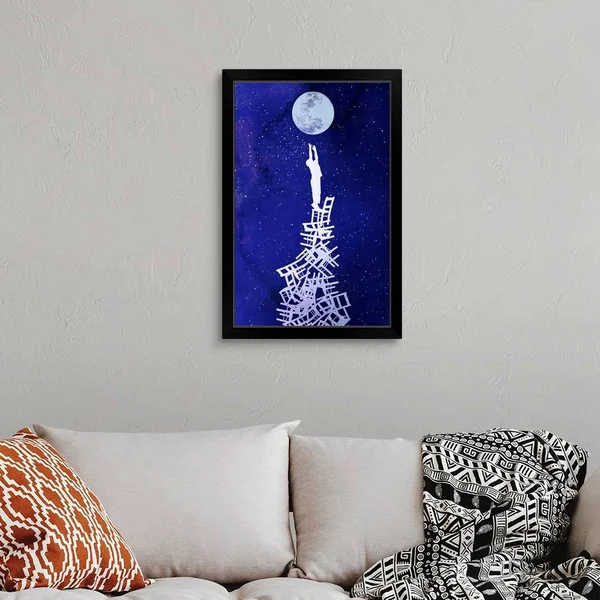 Out of Reach, Black Framed Wall Art, 20x30, Great Big Canvas