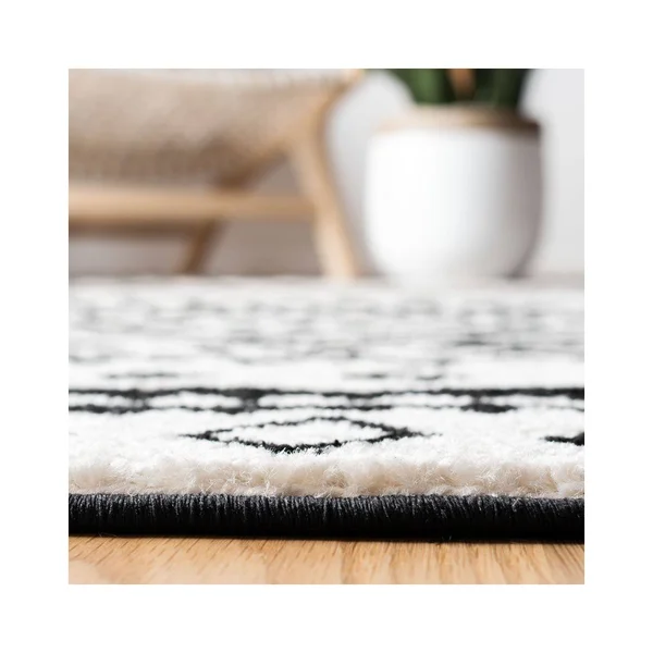 Safavieh 8' x 10' Mercer 400 Mre415 Ivory, Charcoal Rug
