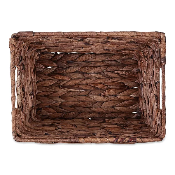 DII Asst Dark Brown Water Hyacinth Basket Set/3
