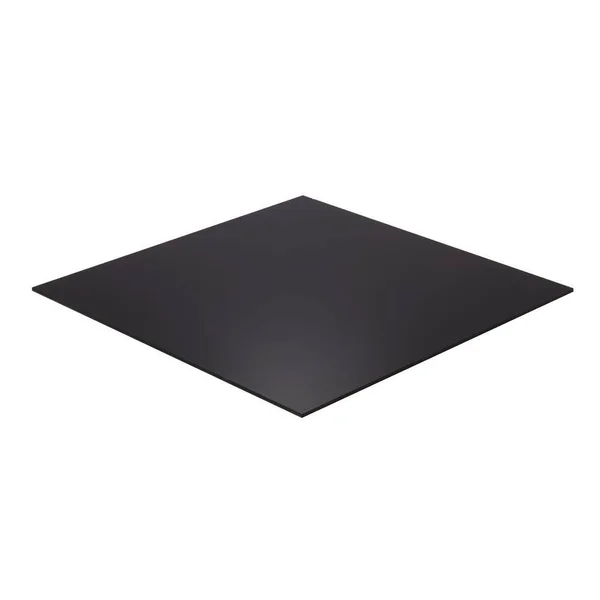 Falken Design 12 in. x 60 in. x 3/8 in. Thick Acrylic Black Opaque Sheet