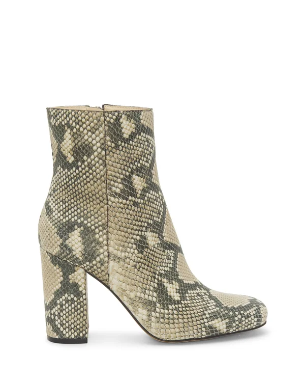 Women's Vince Camuto Dannia Square Toe Bootie - Natural, Size 6.5, Naplack