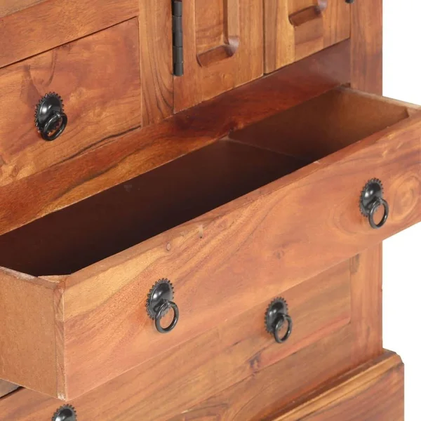vidaXL Sideboard 24.4x22x11.8x22x29.5x22 Solid Acacia Wood