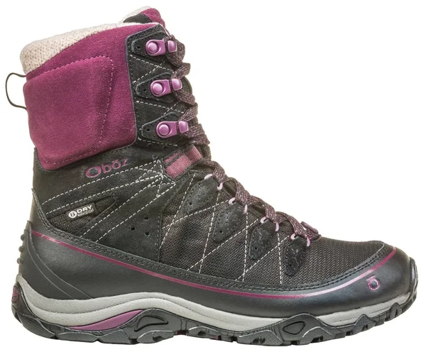 Oboz Women's Juniper 8 inch Insulated B-Dry (7 Eclipse Black/Beet)