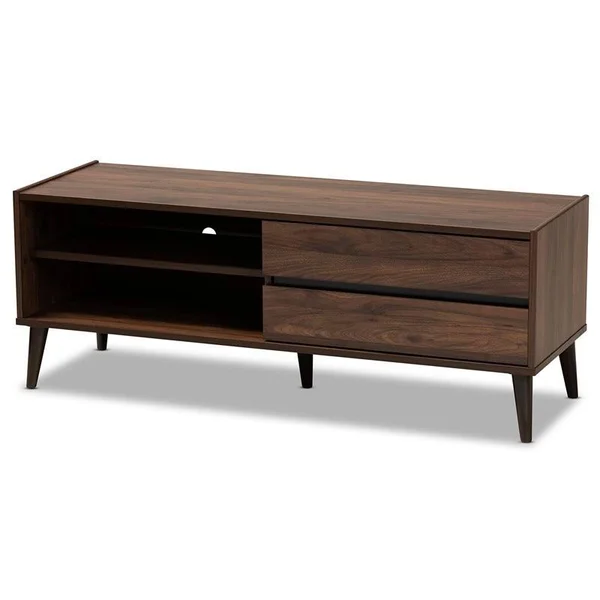 Bowery Hill Wood 32x22 TV Stand in Walnut - BH-4752-2006774
