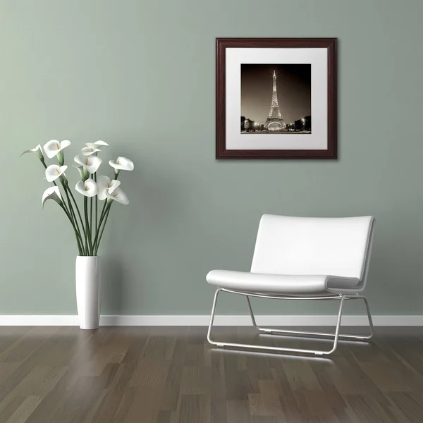 Trademark Art Alan Blaustein 'Tour Eiffel I' Matted Framed Art