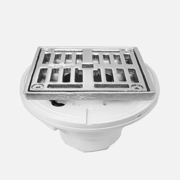Sigma APS.2PVC.506.78 4x22 Square PVC Shower Drain Satin Silver