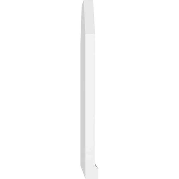 Ekena Millwork GVPOT34X3803SN 34x22W x 38x22H Octagonal Top Surface Mount PVC Gable Vent: Non-Functional - w/ 2x22W x 2x22P Brick