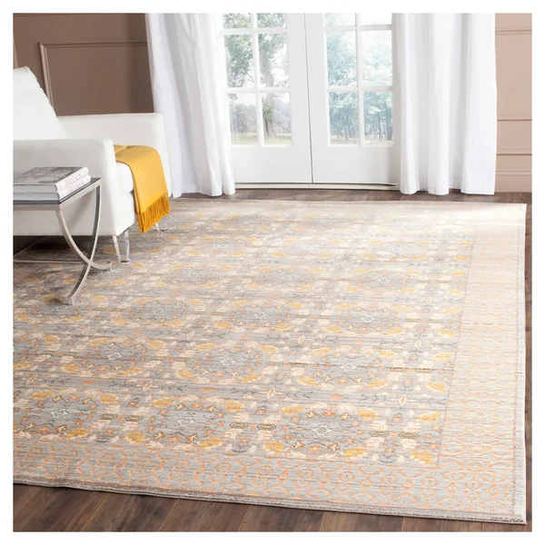 Safavieh Valencia VAL210F Light Grey - Multi 8& x 10& Area Rug