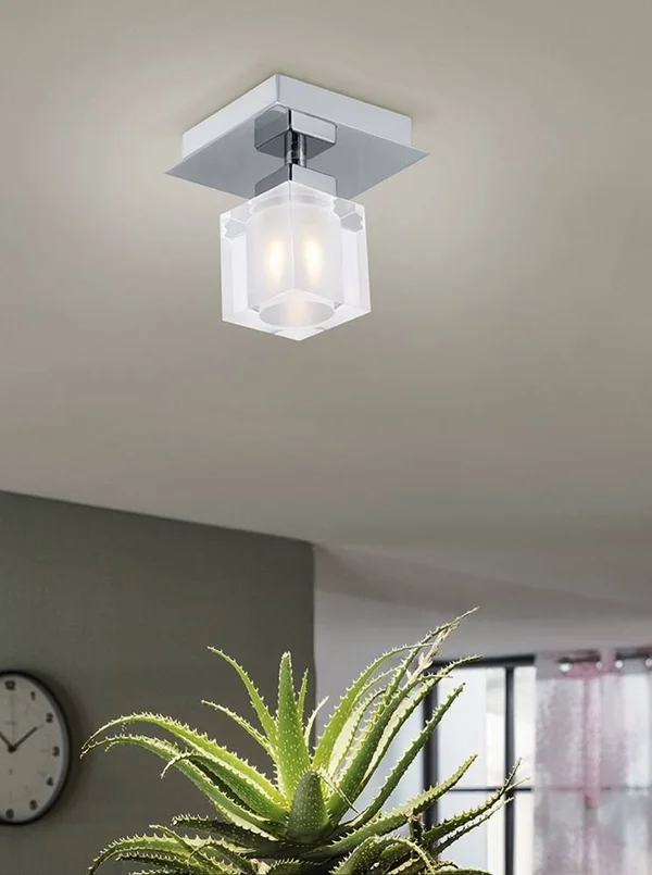 Eglo 90117A Bantry Matte Nickel 1x60W Wall/Ceiling Light