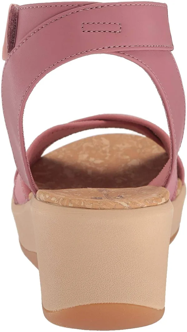 Cloudsteppers by Clarks Womens Step Calicoast Casual Wedge Sandals Pink