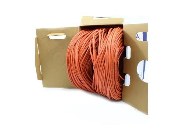 Cat5e Plenum (CMP) 24AWG, Unshielded, 1000Ft. Solid 1000 ft., Orange
