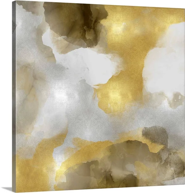 Whisper in Gold II, Canvas Wall Art, 30x30, Great Big Canvas