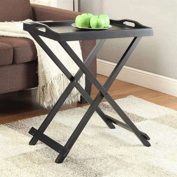 Convenience Concepts 239900BL Designs2Go Folding Tray Table - Black