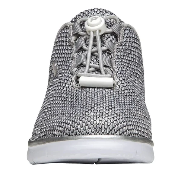 Propet Women's TravelFit Slide Silver/Black 12 2E