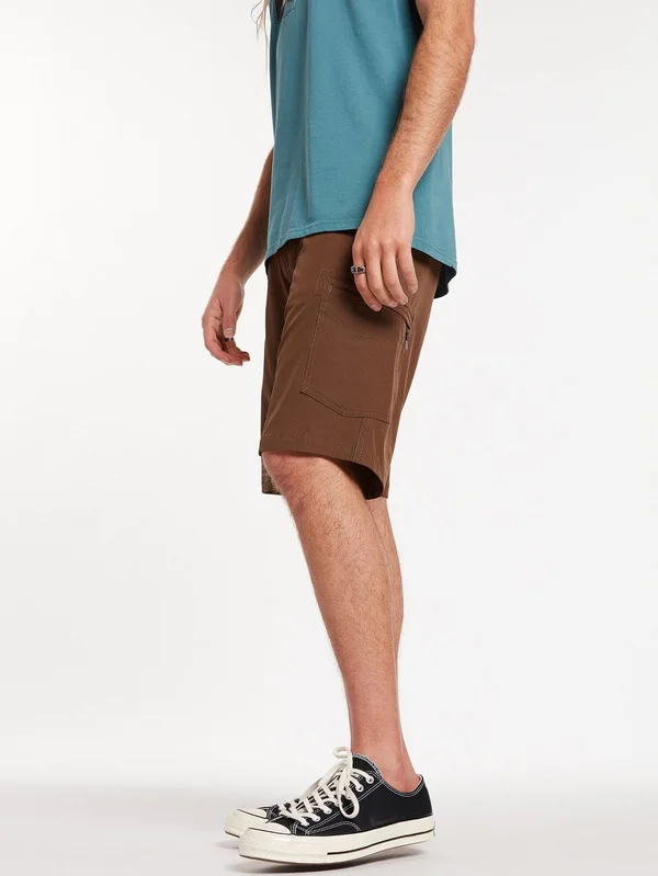 Volcom Surf N& Turf Dry Cargo Hybrid Shorts - Vintage Brown - Vintage Brown - 29