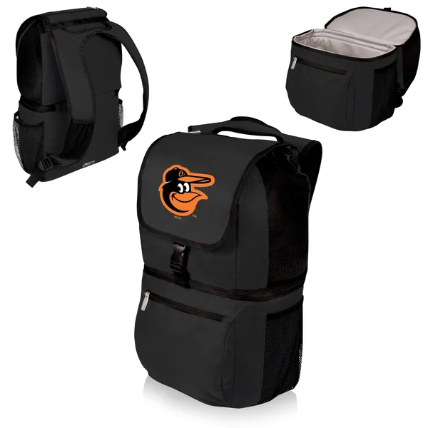 Picnic Time Baltimore Orioles Zuma Backpack Cooler, Black