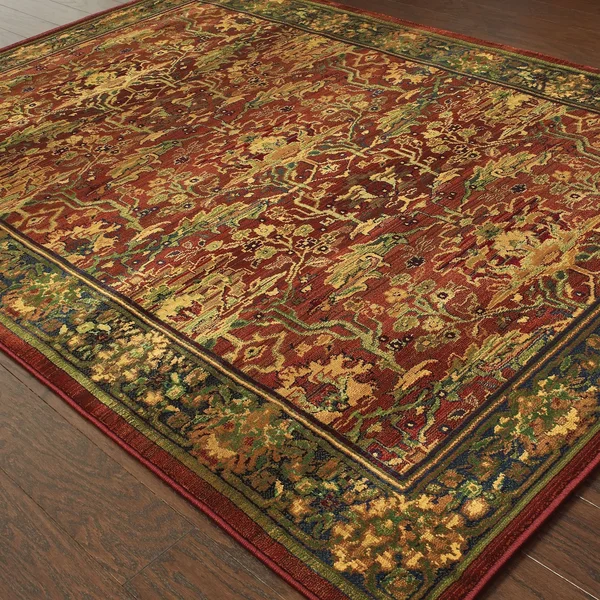Oriental Weavers Kharma Red 5& 3x22 x 7& 6x22 Area Rug