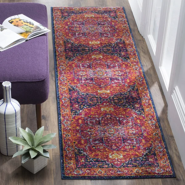 Safavieh Evoke EVK275S 6&7x22 x 9&0x22 Fuchsia - Orange Area Rug