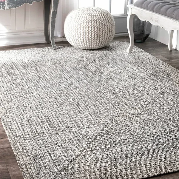 nuLOOM Lefebvre Braided Indoor/Outdoor Area Rug - 5& Round, Tan
