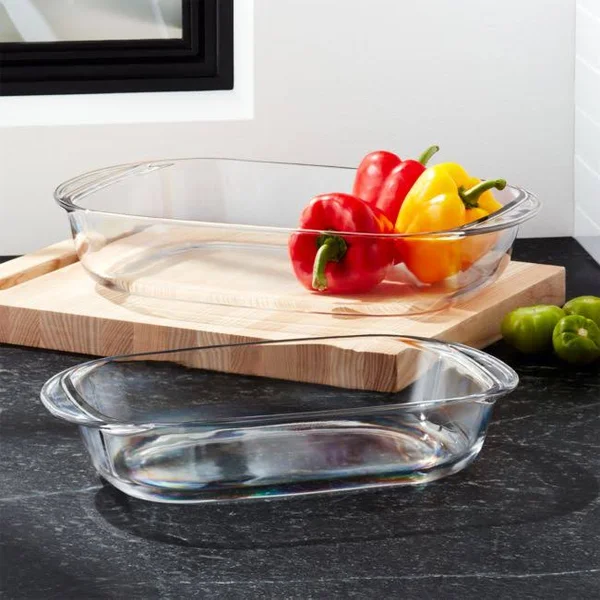 Duralex Ovenchef Glass Rectangular Bakers - Set of 2