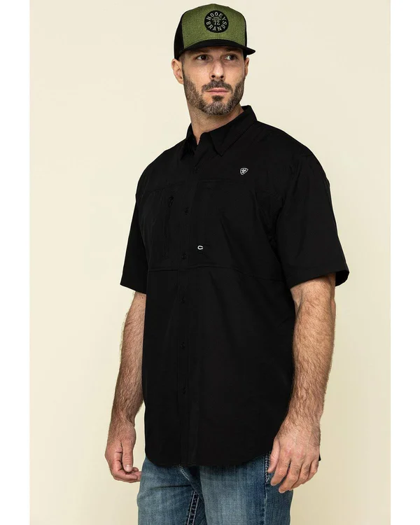Ariat Men's VentTEK Performance Short Sleeve Shirt - Black