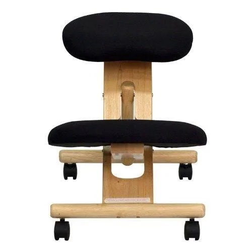 Office Furniture in A Flash WL-SB-210-GG Kneeling Chair - Black
