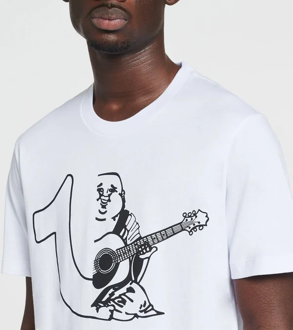 Men's Split Logo Tee, Optic White, Size x Large, True Religion