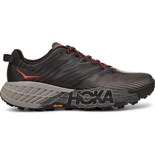 Hoka One One Men's Speedgoat (Wide) 4 Dark Gull Grey-Anthracite, 12