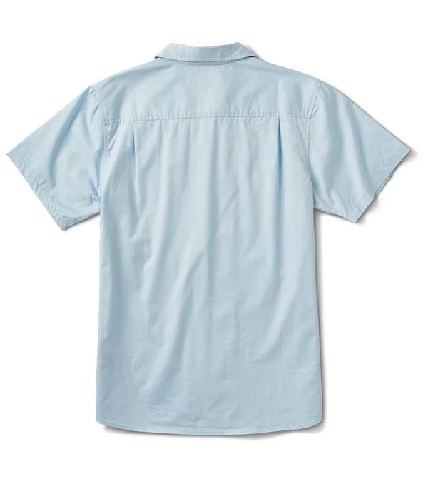 Well Worn Organic Cotton Button Up Shirt Light Blue, S