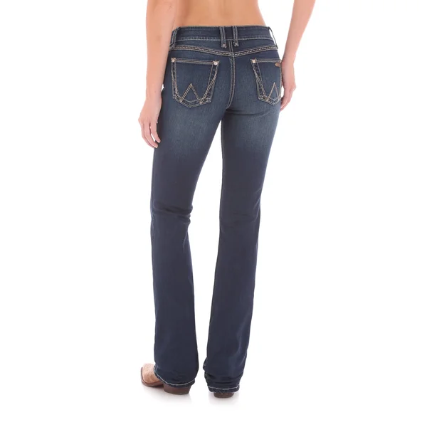 Wrangler Women's Dark Wash Retro Mae Jeans