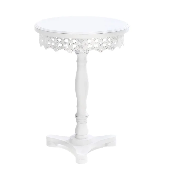 Flourish Pedestal Table, White
