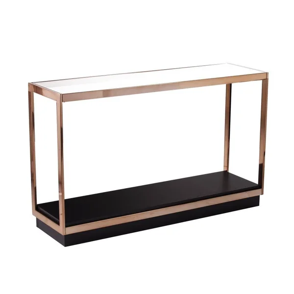 Boston Loft Furnishings Humo Clear Glass Casual Console Table, ATG3045001CK